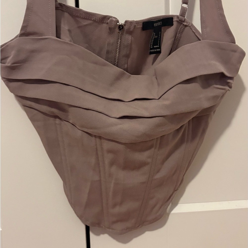 Forever 21 Dusty Pink Corset Top
